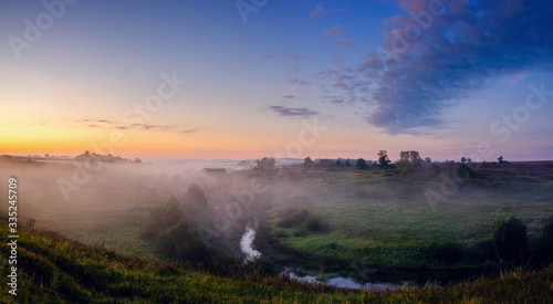morning fog over the river © valeriy boyarskiy