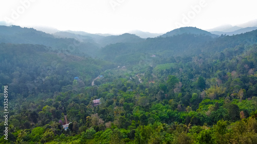 Famous, beautifut and ever green hill station, Munnar, in Kerala, South India photo