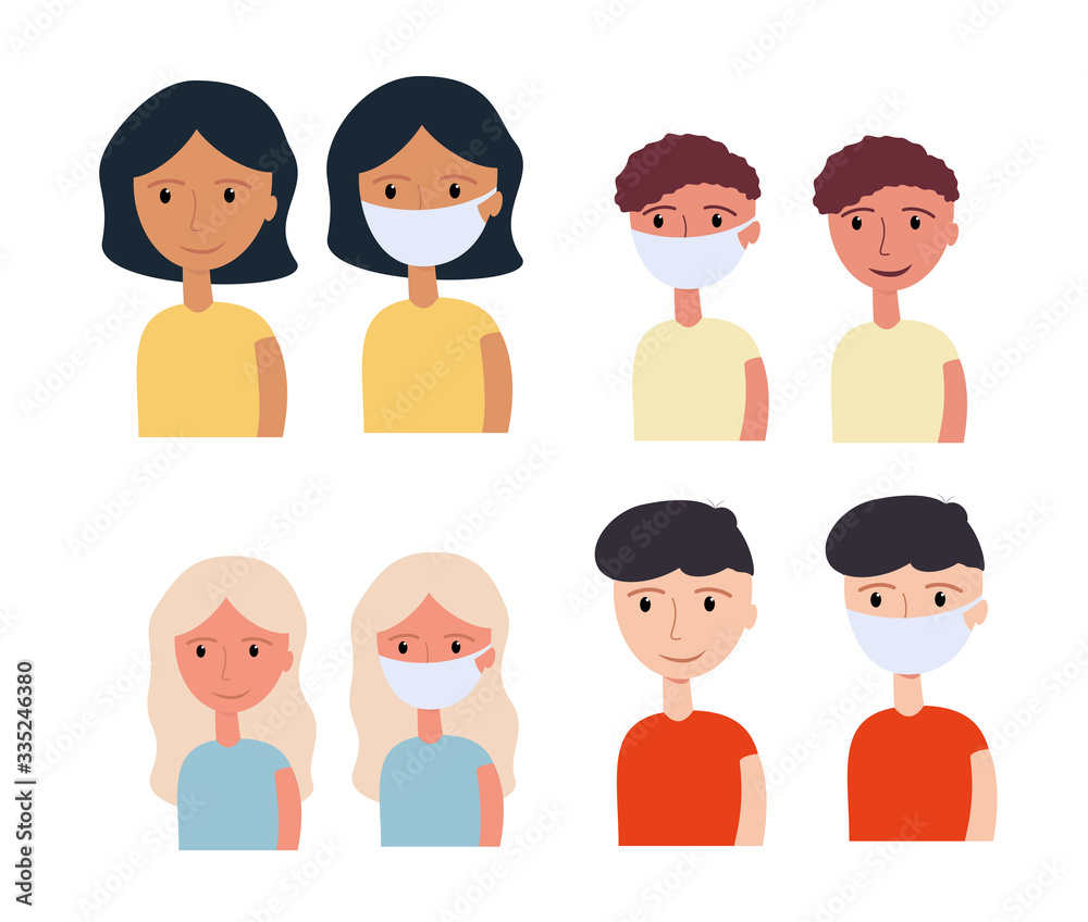 masked family protects itself and others from the virus masked family protects itself and others from the virus