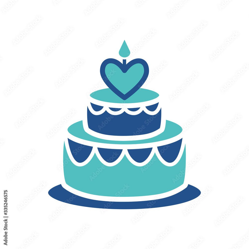 birthday cake icon design, flat style trendy collection birthday cake icon design, flat style trendy collection