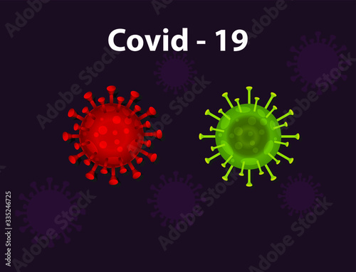 covid-19 influenza corona virus background.