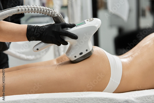 woman receives spa treatment