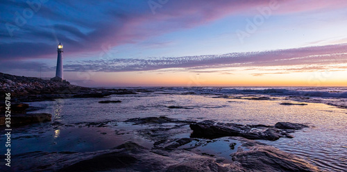 Slangkop Lighthouse near the town of Kommetjie in Cape Town, South Africa