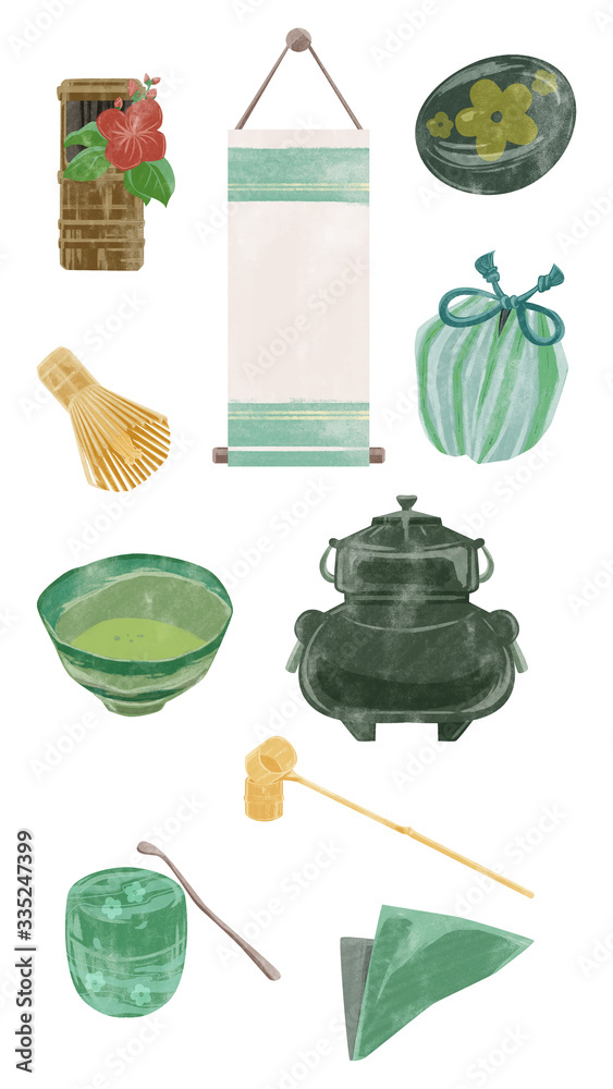 茶道セットイメージイラスト Stock Vector Adobe Stock 茶道セットイメージイラスト Stock Vector Adobe Stock