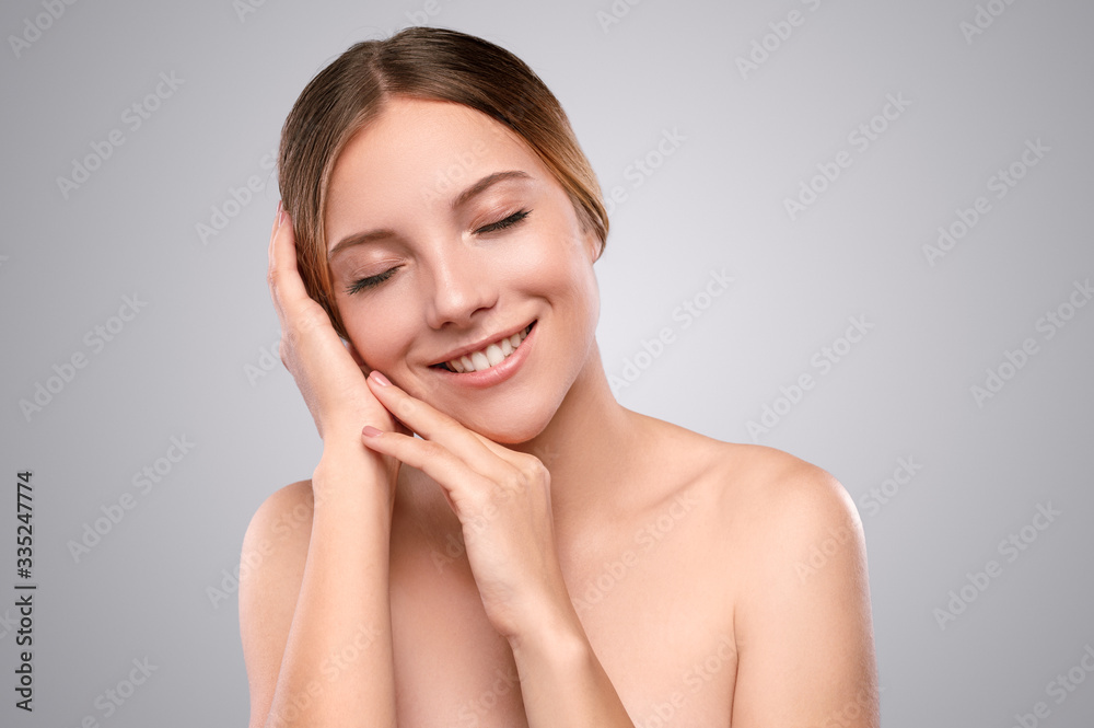 Beautiful young woman with flawless skin Beautiful young woman with flawless skin