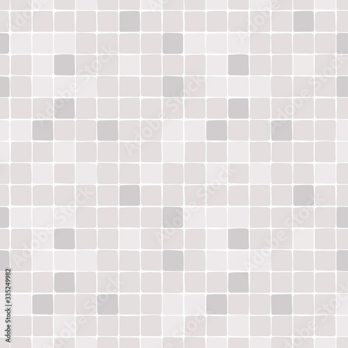 Simple repeated pattern of white and gray resquare tiles