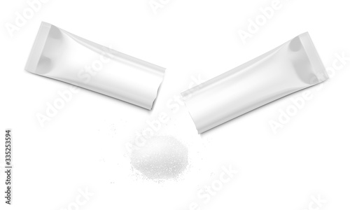 Open Stick Pack With Some Granulated Product
