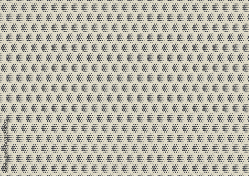 2D Abstract Geometric Wave Hex Halftone Pattern