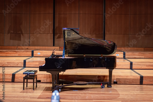 grand piano in the room