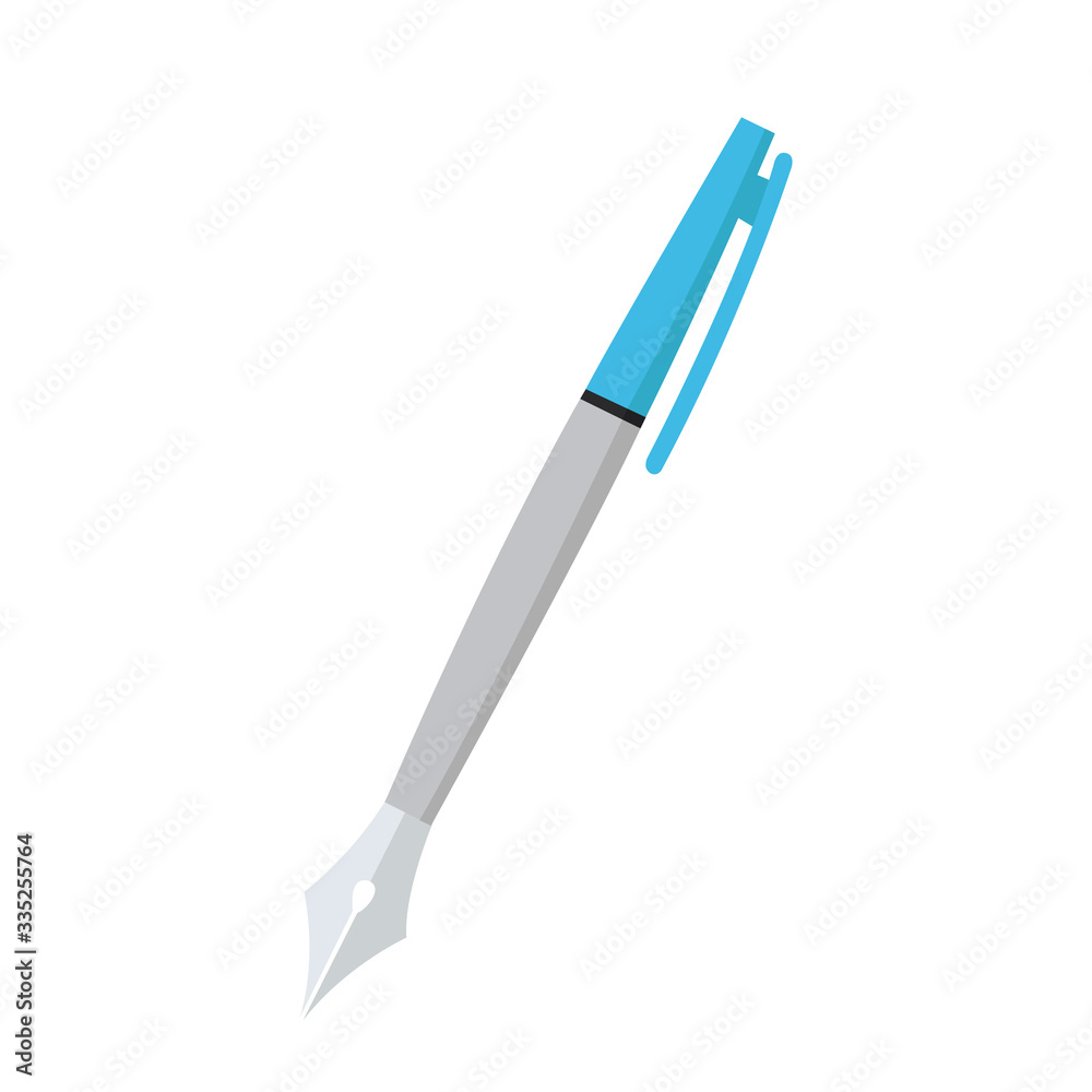 fountain pen writing. vector Ink fountain pen icon, calligraphy fountain pen writing. vector Ink fountain pen icon, calligraphy