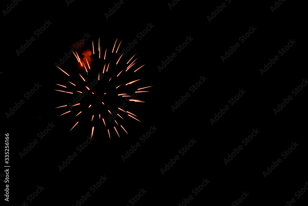 fireworks in the night sky