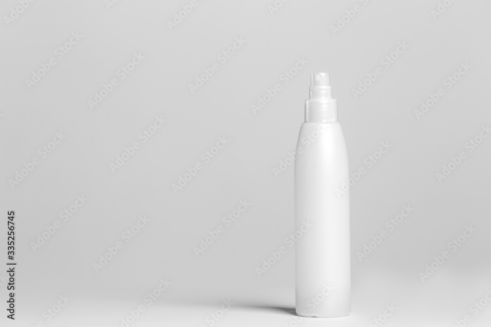 close up of a white bottle on white background with clipping path close up of a white bottle on white background with clipping path