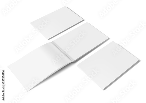 White Clear A4 Brochure Hard Cover On White