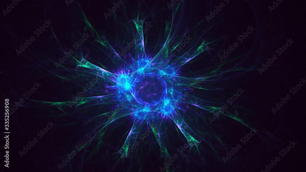 3D rendering abstract fractal light background 3D rendering abstract fractal light background