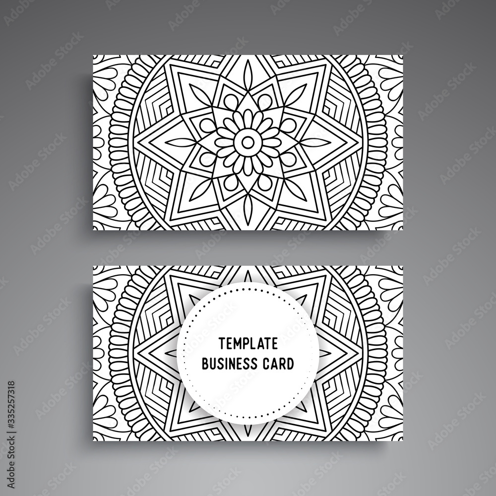 Fototapeta premium Business Card. Vintage decorative elements