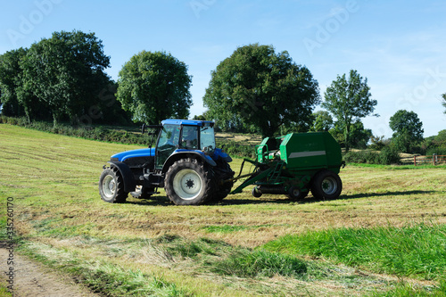 Tractor on the field