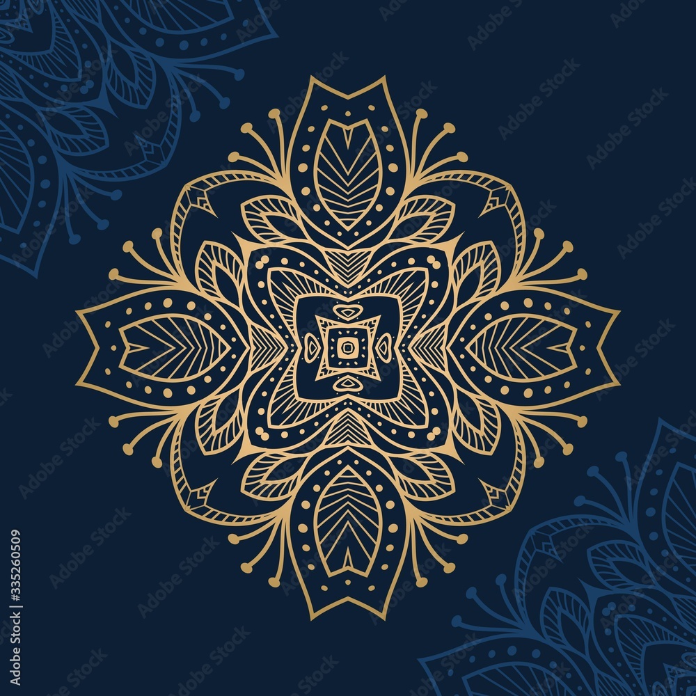 luxury mandala background, Seamless ethnic and tribal pattern, mandala design
