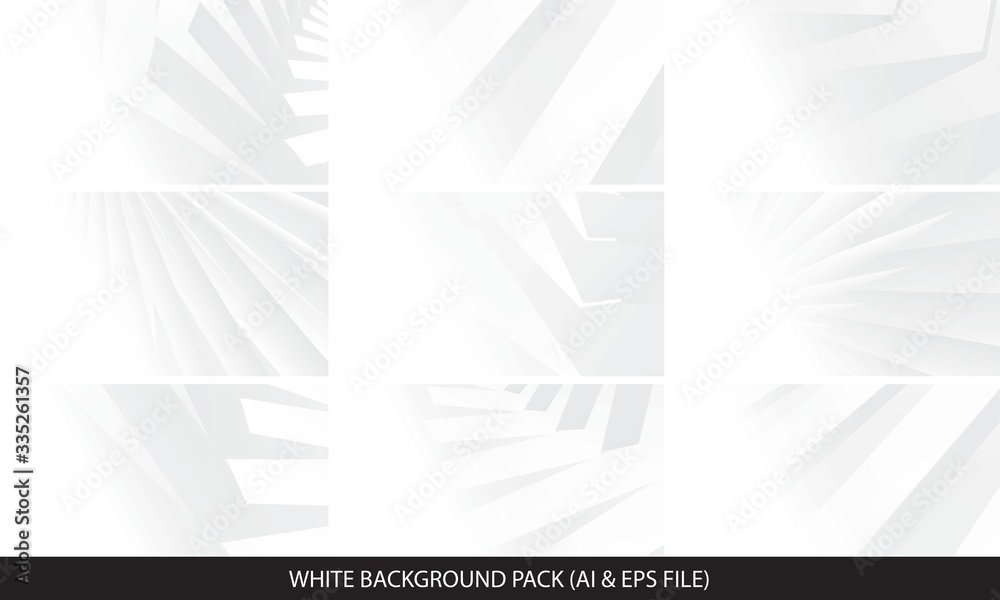 Fototapeta premium White Background Abstract Geometric Vector Illustration. You can use this white background template for website user interface.