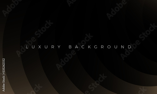 Premium Luxury dark background and wallpaper illustration. Modern black background with stylish curved elements. Rich abstract design for header, website template, landing page, banner, poster, flyer