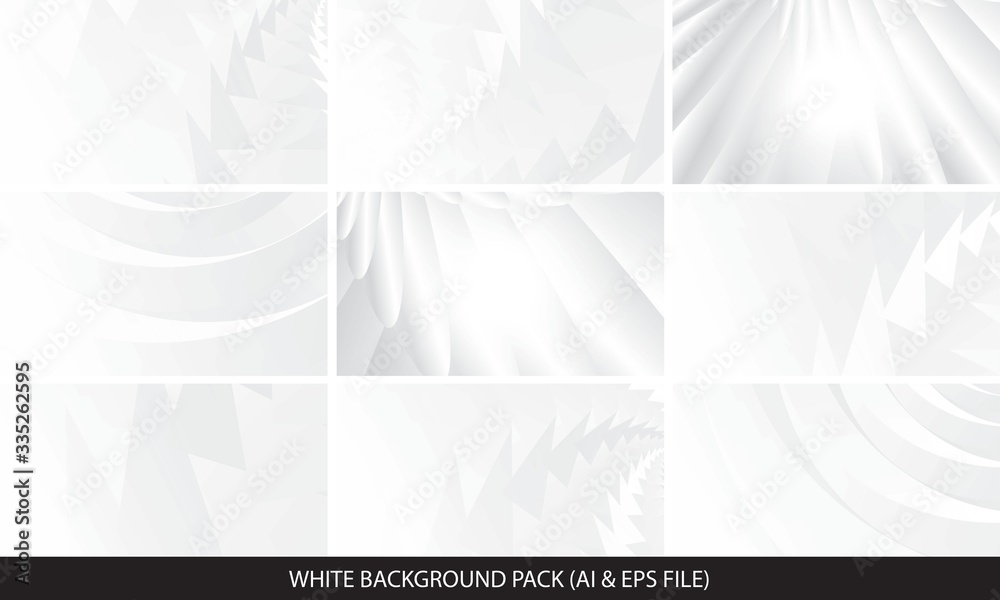 Fototapeta premium White Background Abstract Geometric Vector Illustration. You can use this white background template for website user interface.
