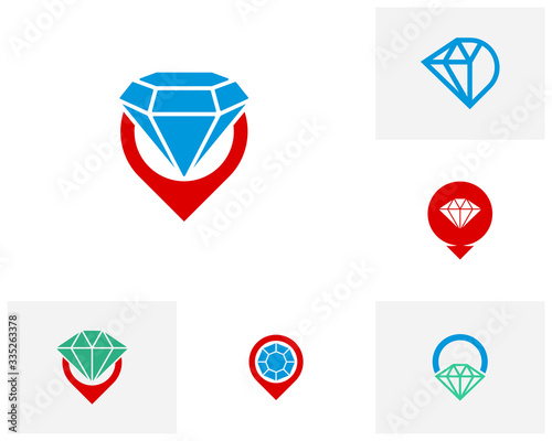 Set of Diamond point logo design vector template, Creative Diamond logo concept Free Download Set of Diamond point logo design vector template, Creative Diamond logo concept - GFXLoad