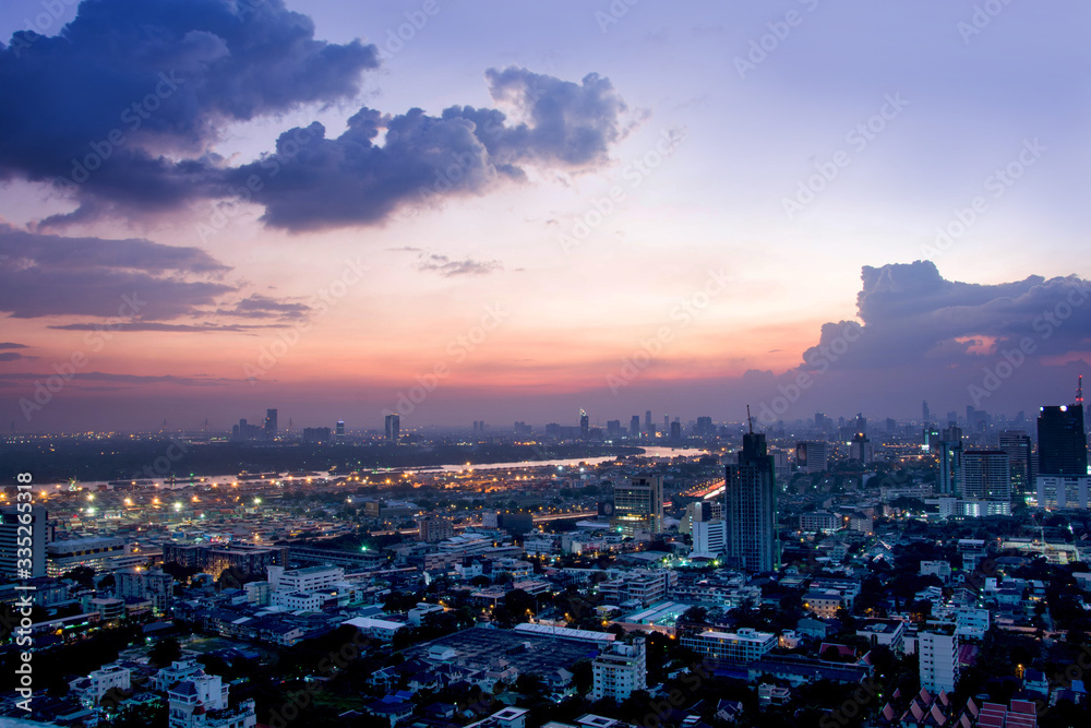 Naklejka premium city space