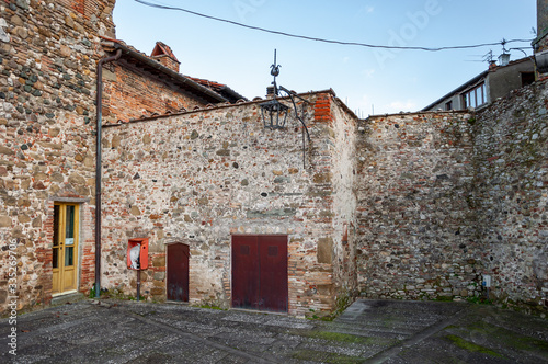 Anghiari, village in Tuscany, Italy. Famous for the 