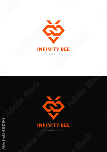 Infinity bee corp company logo template.