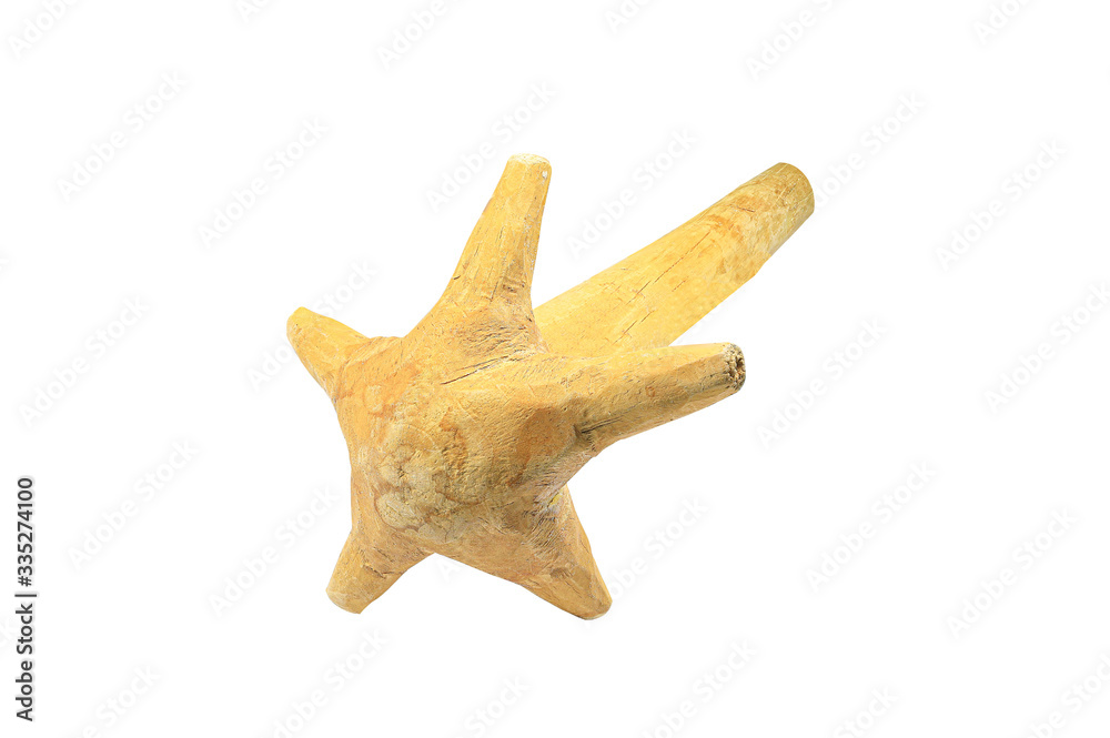 hand mixer for stirring dough made from a tree branch isolated on white background hand mixer for stirring dough made from a tree branch isolated on white background