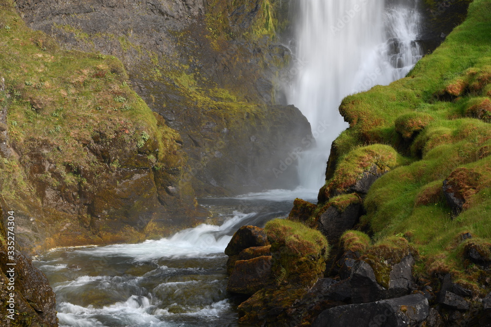 Naklejka premium Dynjandi waterfall in Iceland
