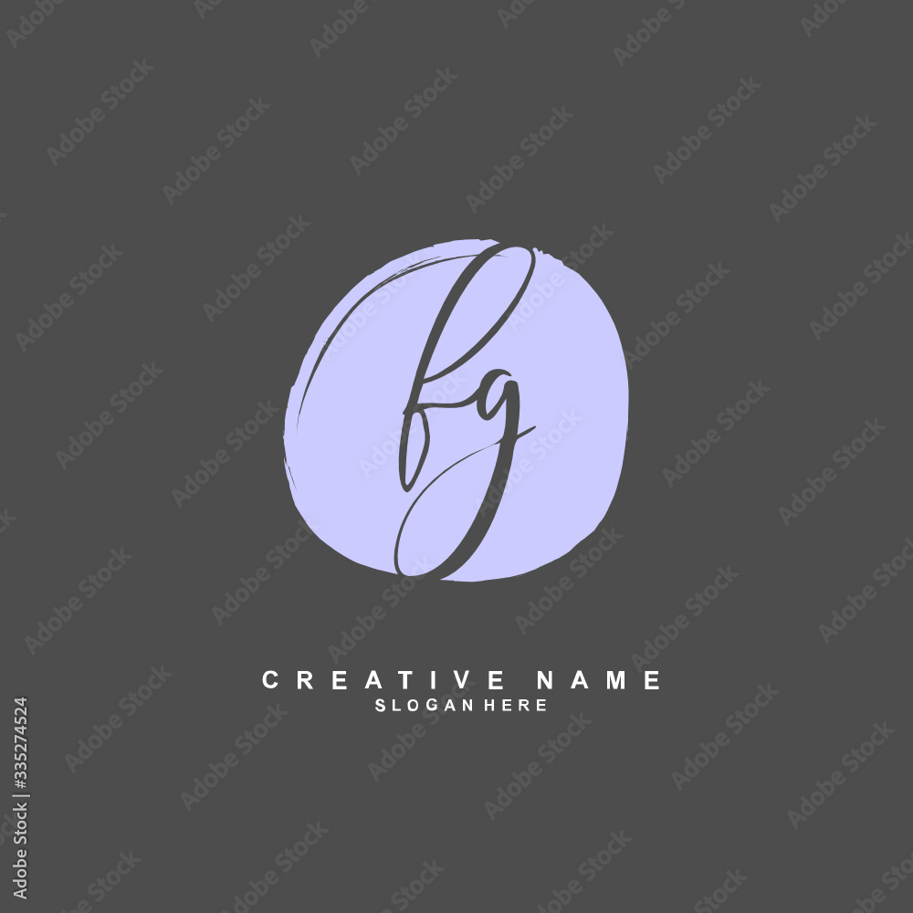 F G FG Initial logo template vector. Letter logo concept F G FG Initial logo template vector. Letter logo concept