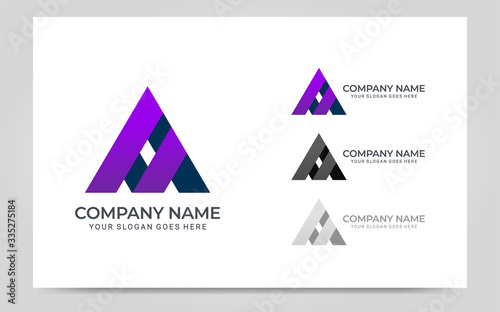 Modern abstract letter A logo design. Abstract template design. Editable logo design