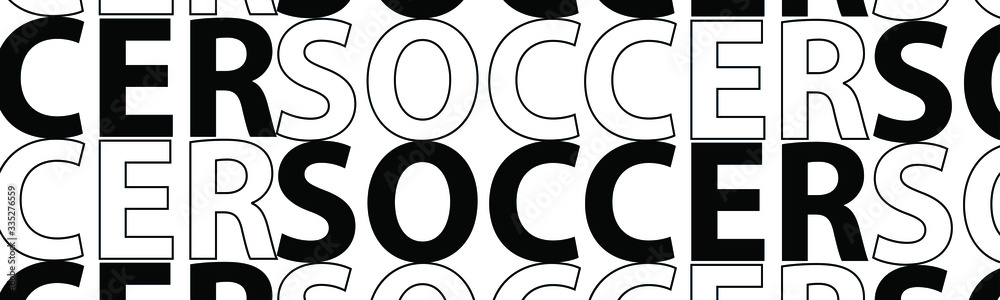soccer lettering. The illustration is isolated on a white background. Can be used for banners and web design. soccer lettering. The illustration is isolated on a white background. Can be used for banners and web design.