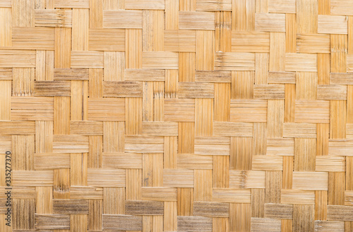 Bamboo wood texture background  handmade bamboo fence background