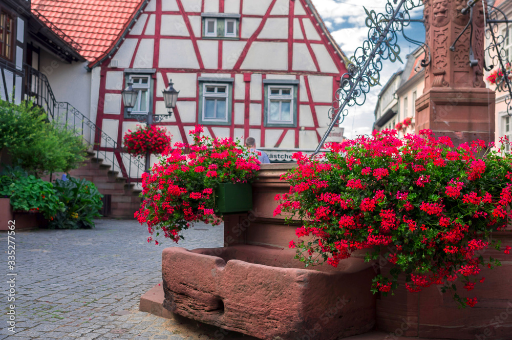 old half-timbered city of Germany