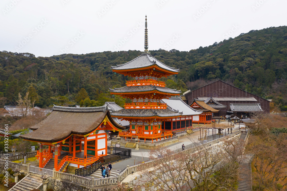 panoramic view of landscape of Kyoto Kansai Japan panoramic view of landscape of Kyoto Kansai Japan