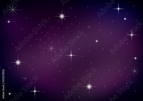 Wallpaper Mural 
Stars on a dark violet background Torontodigital.ca