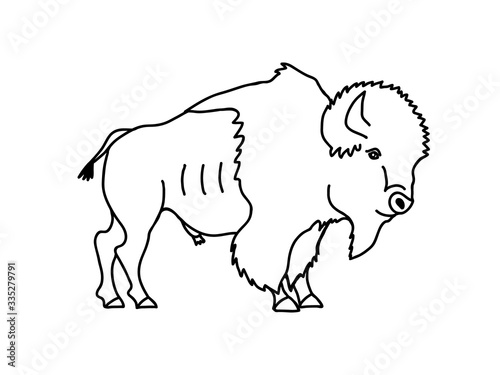 bison outline