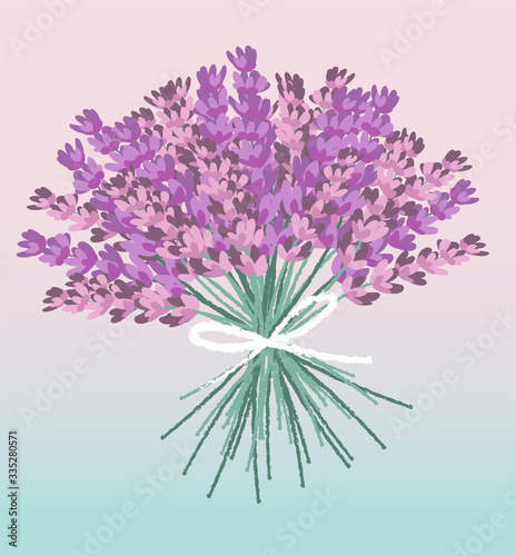 Lavender, great design for any purposes. Health care. Colorful nature background. Violet lavender.