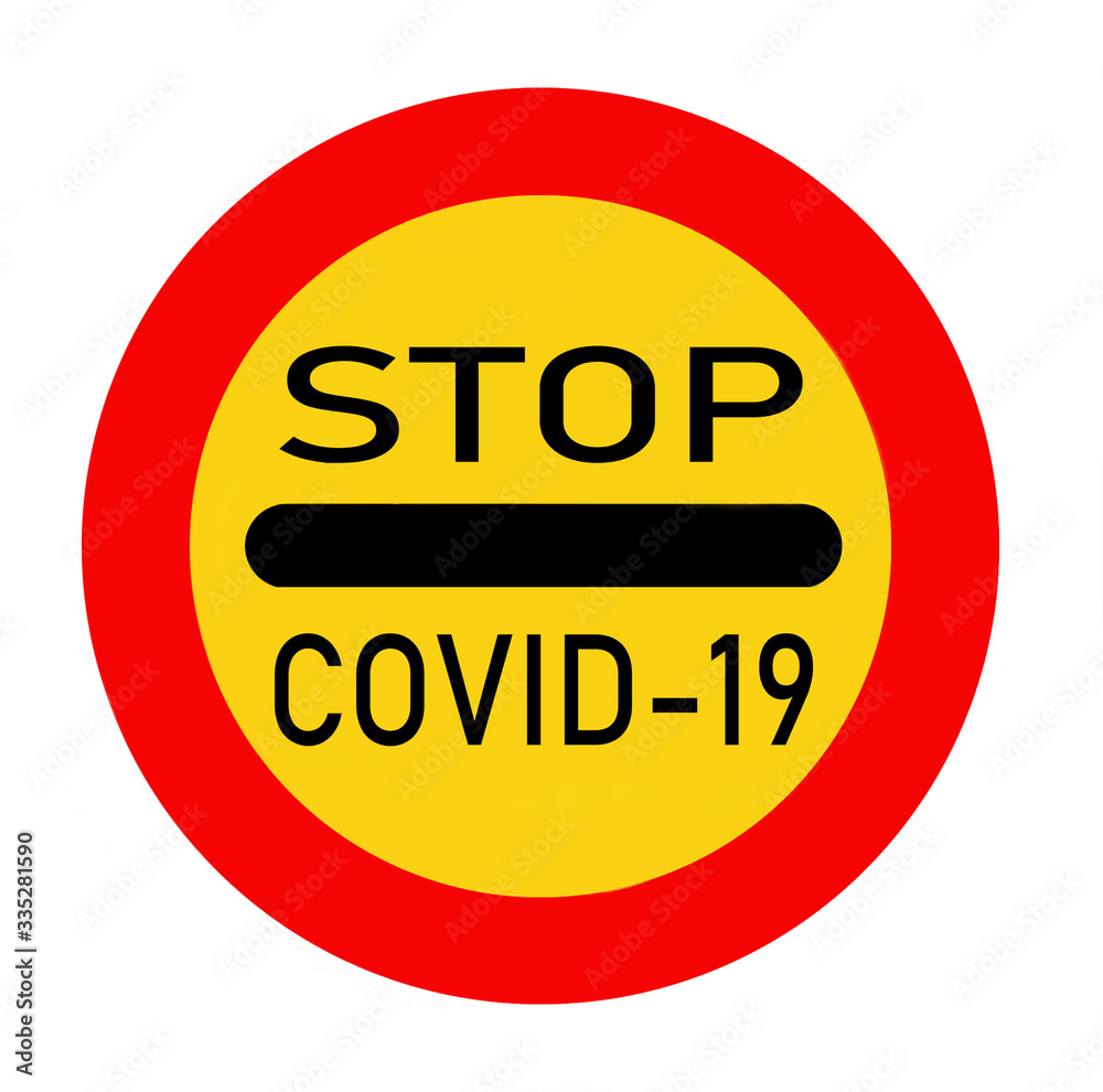 Traffic sign with the inscription - stop covid-19
Traffic sign with the inscription - stop covid-19