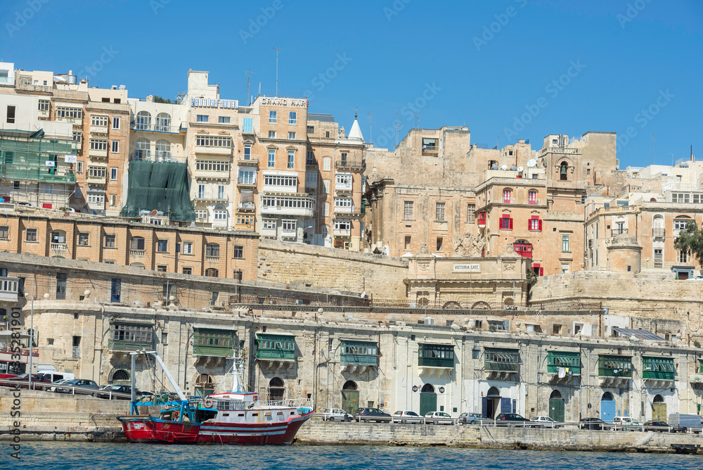 Malta / Malta 09/30/2015.Panoramic view of Valletta, Malta
