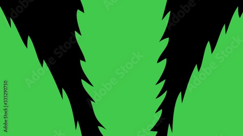 marijuana leaf cartoon isolated on black background