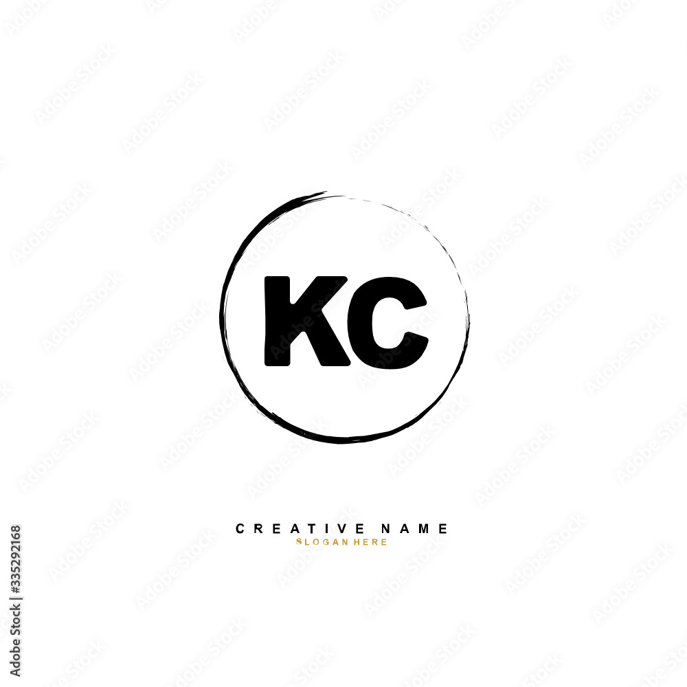 K C KC Initial logo template vector. Letter logo concept K C KC Initial logo template vector. Letter logo concept