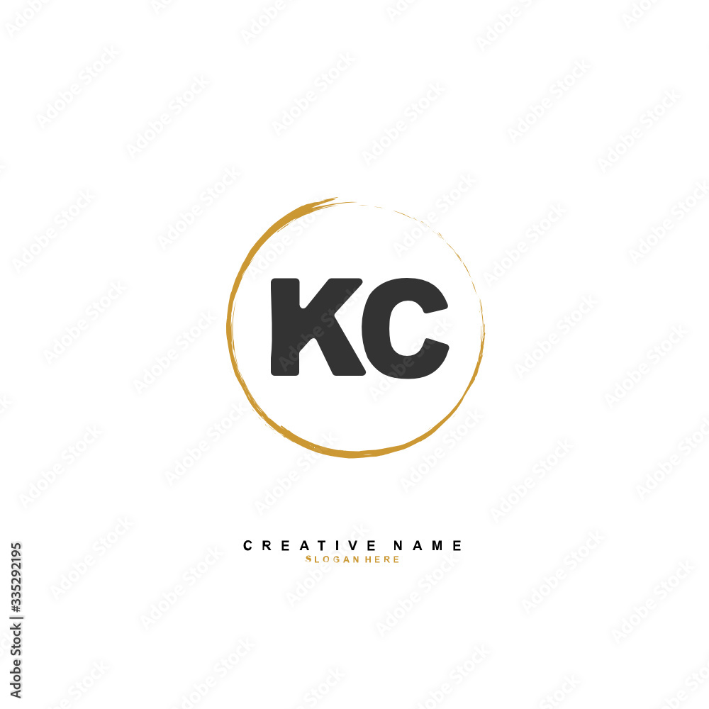 K C KC Initial logo template vector. Letter logo concept K C KC Initial logo template vector. Letter logo concept