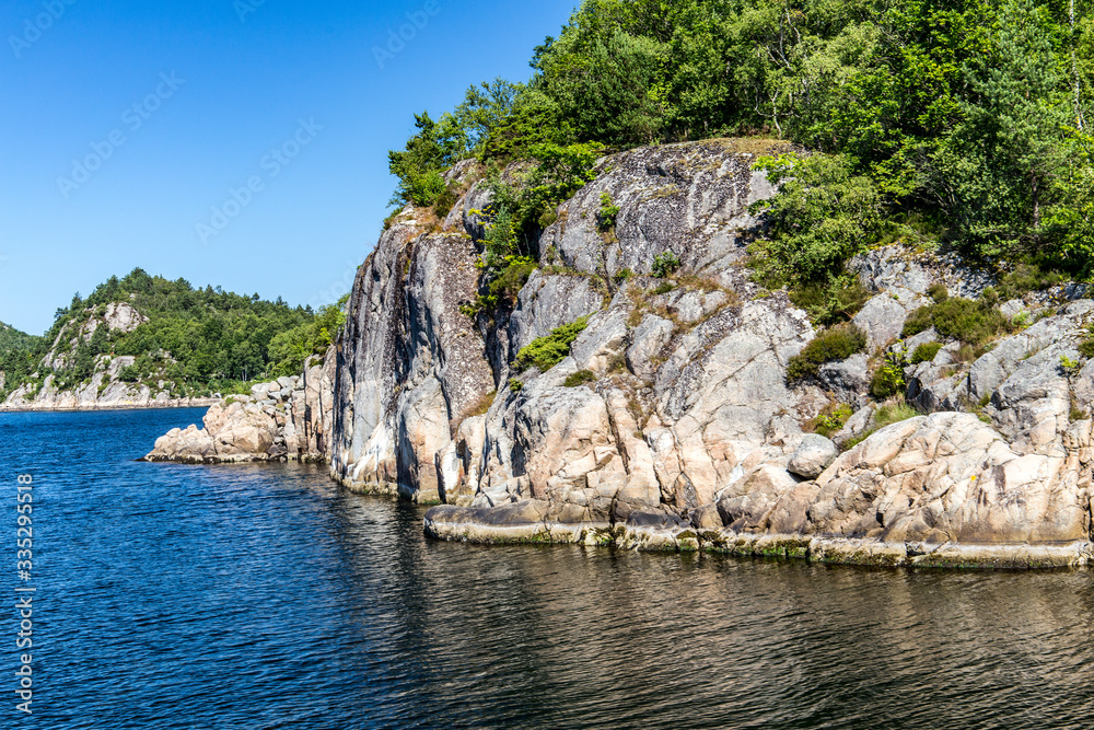Typical scandinavian rocky shore