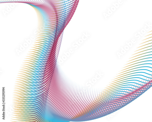 Abstract background blend wave line design for Wallpaper, Banner, Background, Card, Book Illustration, landing page