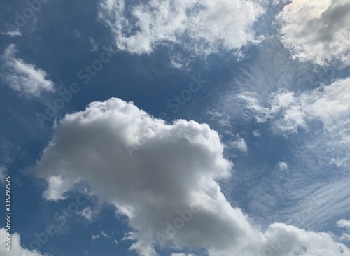 blue sky with clouds