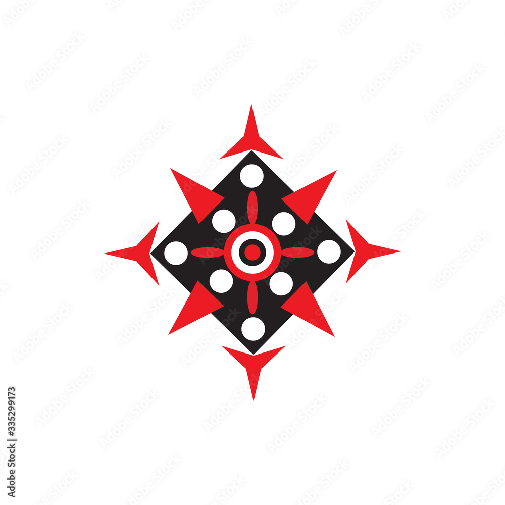 Aboriginal art dots painting icon logo design Aboriginal art dots painting icon logo design