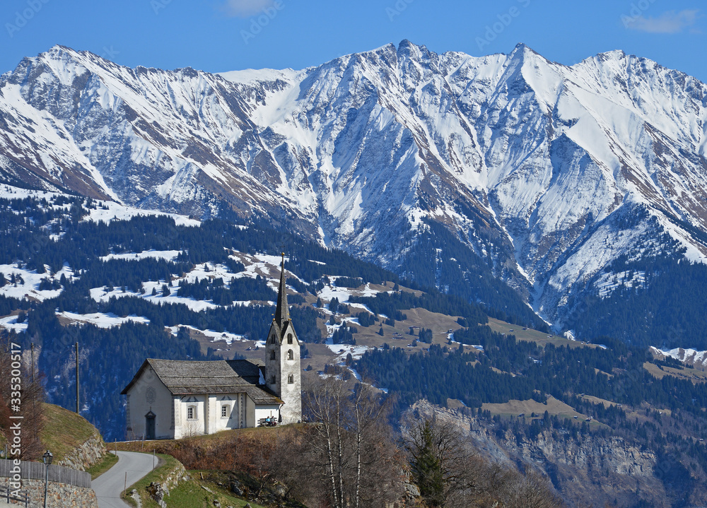 Kirche Sogn Glieci in Siat, Kanton Graubünden