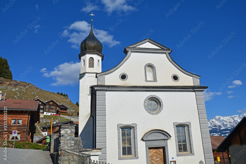 Pfarrkirche St. Florianus in Siat, Surselva, Graubünden